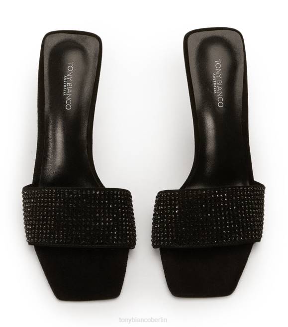 Stöckelschuhe| de Tony Bianco Frauen Naomi Heels schwarzer Kristall/schwarzes Wildleder 4624149